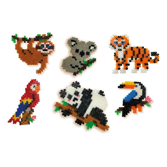 Set creativ copii - Margele de calcat cu Animale din Jungla Beedz TSG06303