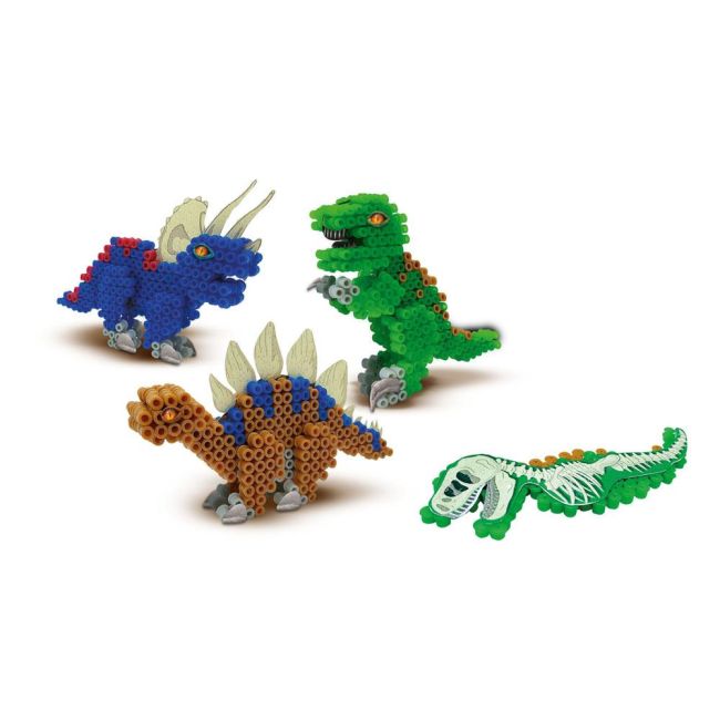 Set creativ copii - Margele de calcat cu Dinozauri Beedz TSG06262