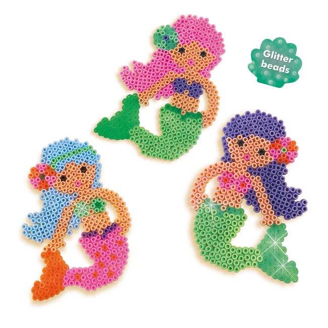 Set creativ copii Beedz - Creare sirene cu margele de calcat TSG06212