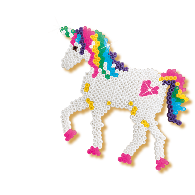 Set creativ copii Beedz - Margele de calcat cu unicorni si printese TSG06216