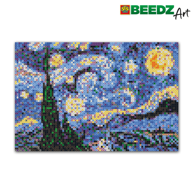 Set margele de calcat Beedz Art - Noapte instelata de Van Gogh TSG06005