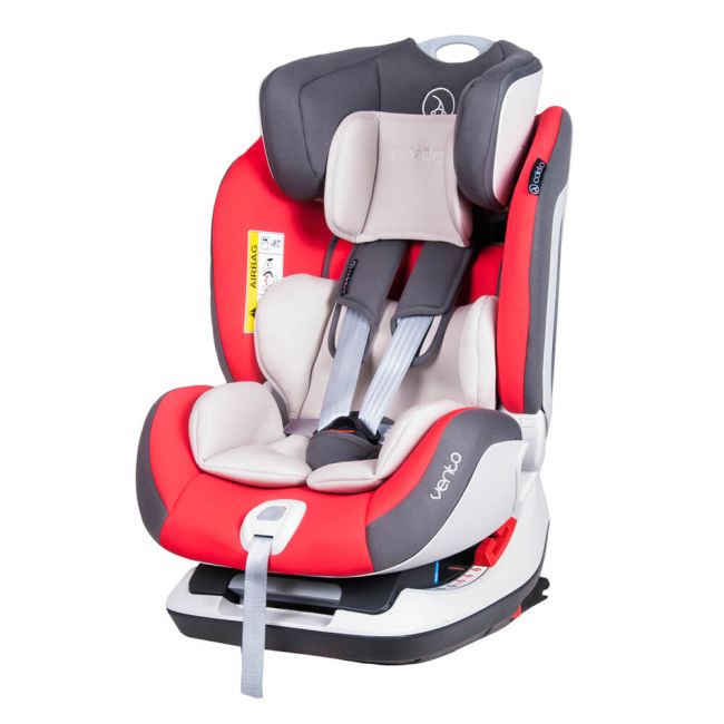 Scaun auto Vento cu ISOFIX si Top-Tether 0-25 kg Red Coletto SUPvento_ifix_red
