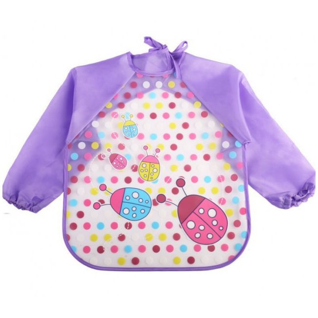 Baveta impermeabila cu manecute lungi - Gargarite colorate AD-BV-18-C2