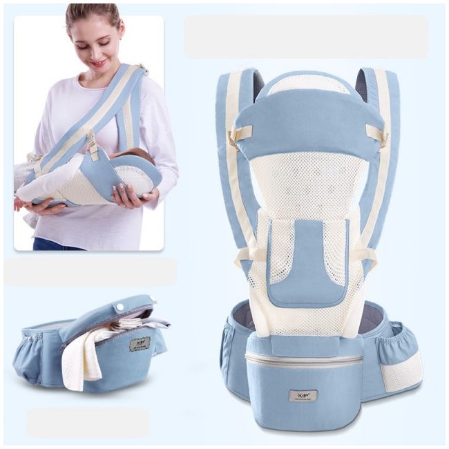 Marsupiu cu scaunel, gri cu ivoire MDPJ819-12