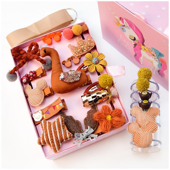 Set de 24 accesorii pentru par - Model J AL-EL-J