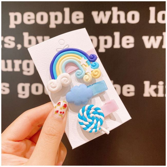 Set de 3 clame clips - Blue Rainbow AL-EL-26