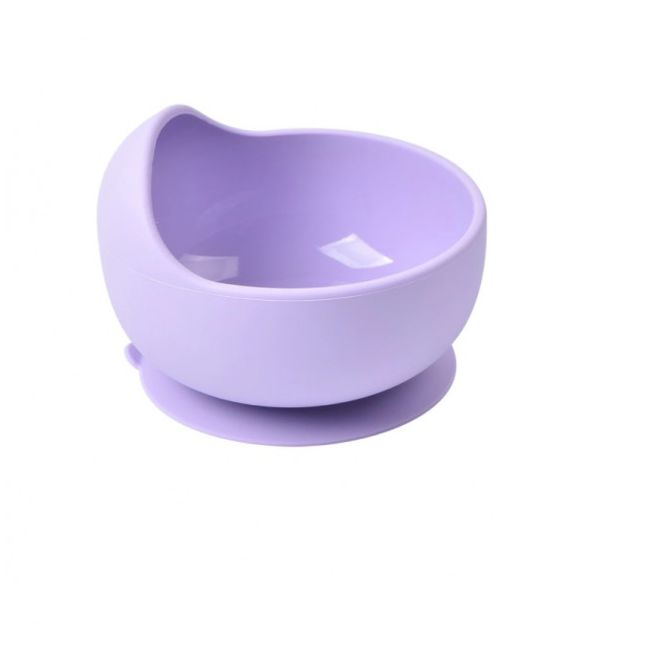 Bol lila din silicon anti-alunecare pentru bebe ADDTA03