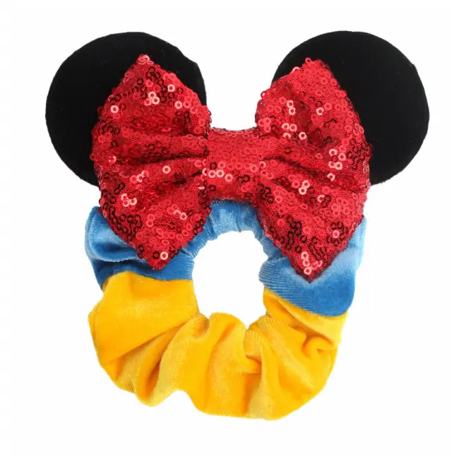 Elastic de par din catifea cu urechise si fundita - Model 2 ADCXT210939-1