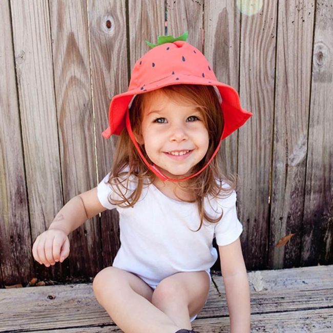 Palarie de soare Zoocchini, UPF50 +, Marime L, 12-24 Luni - Strawberry KRTZOO6173