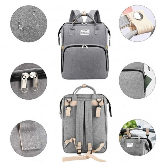 Rucsac extensibil multifunctional pentru mamici - Albastru MBBG6188-2
