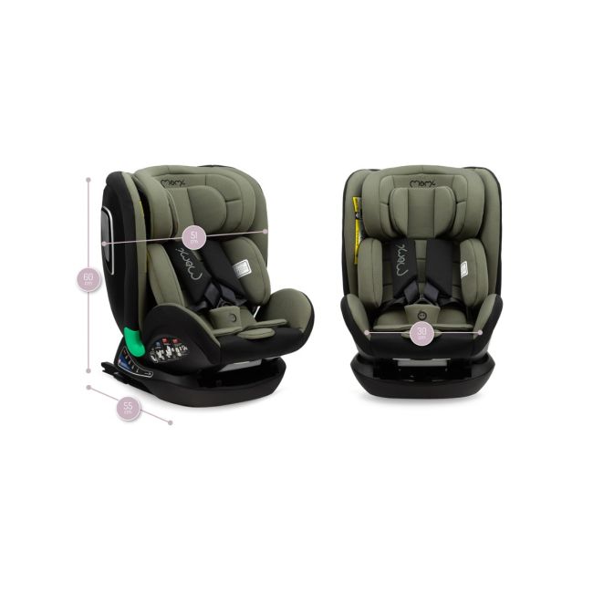 Scaun Auto I-Size 40-150 cm, Rear Facing, Momi Urso - Khaki KRTFOSA00023