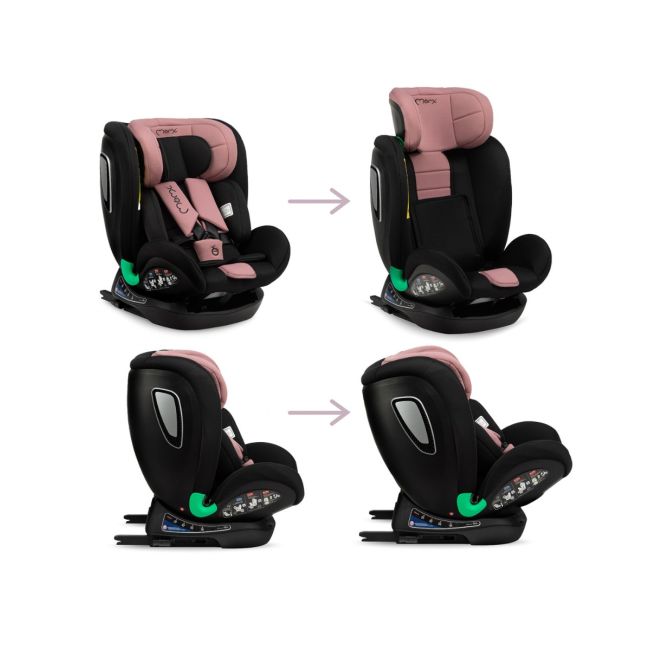 Scaun Auto I-Size 40-150 cm, Rear Facing, Momi Urso - Pink KRTFOSA00021