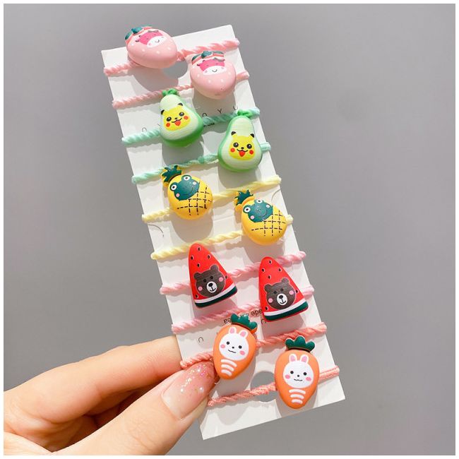 Set de 10 elastice pentru par - Figurine diverse model 1 AD20213