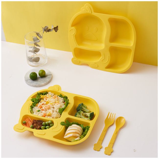 Set platou si tacamuri pentru bebe - Duck ADDTA06