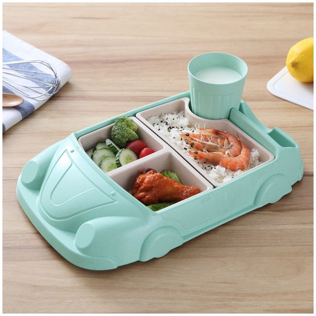 Set vernil din plastic pentru masa bebe - Masinuta ADDTA34