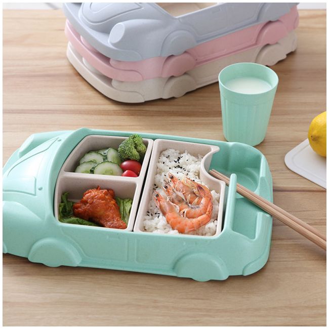 Set vernil din plastic pentru masa bebe - Masinuta ADDTA34