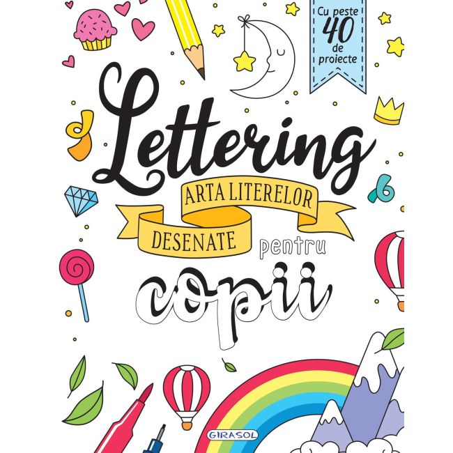 Arta literelor desenate pentru copii
