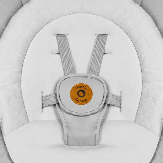 Lionelo - Balansoar multifunctional Bella, Electric, Scaun reglabil, Ecran tactil si telecomanda, 6 miscari unice, 5 viteze, Cu melodii, Gri BYNLO-BELLA_GREY_CONCRETE