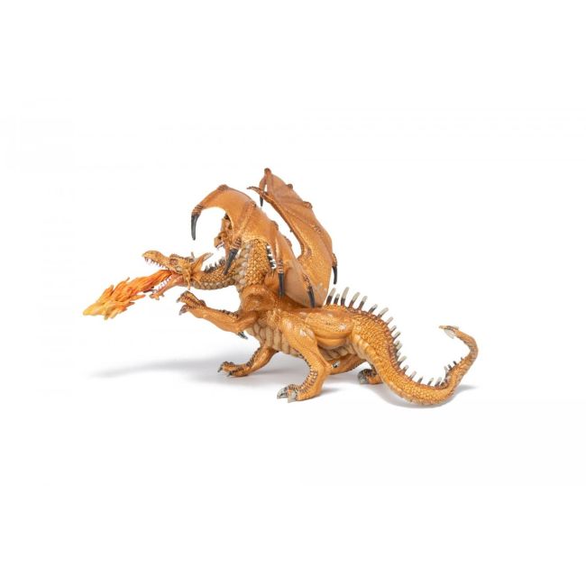 PAPO FIGURINA DRAGON CU DOUA CAPETE AURIU VIVPapo38938
