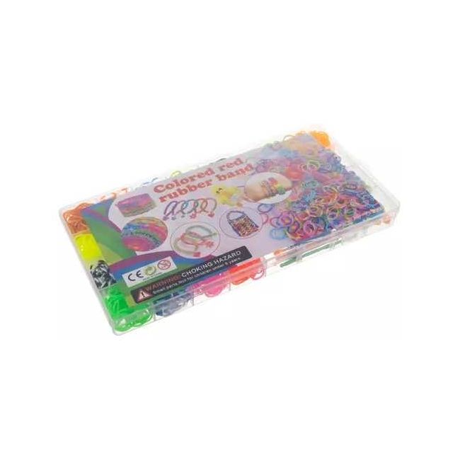 Set creativ elastice loom colorate cu organizator si accesorii, 1500 piese Kruzzel MY18061 BBJMY18061_Initiala