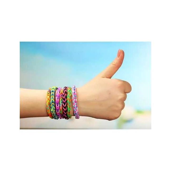 Set creativ elastice loom colorate cu organizator si accesorii, 1500 piese Kruzzel MY18061 BBJMY18061_Initiala