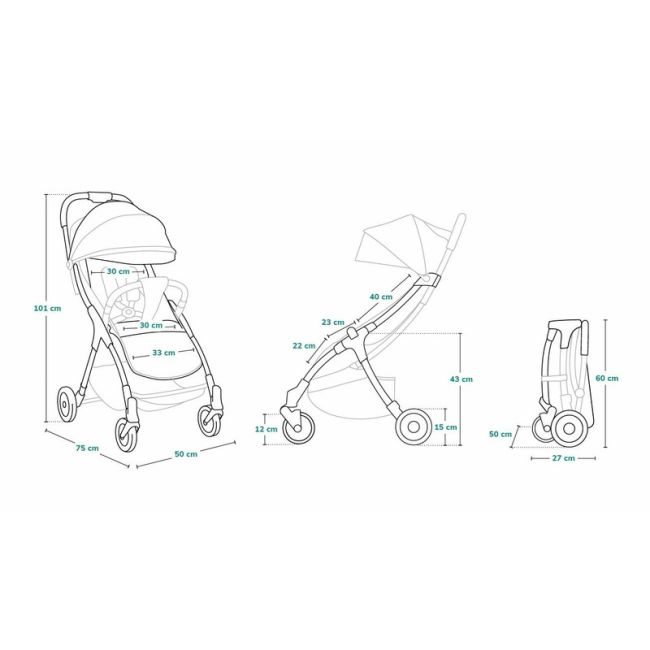 Lionelo - Carucior sport Julie One, De la nastere, Greutate redusa, Cu accesorii, Cadru din aluminiu, 0-22 kg, Conform cu standardele europene de securitate EN1888-1 si EN1888-2, Negru/Auriu BYNLO-JULIE_ONE_BLACK_GOLD