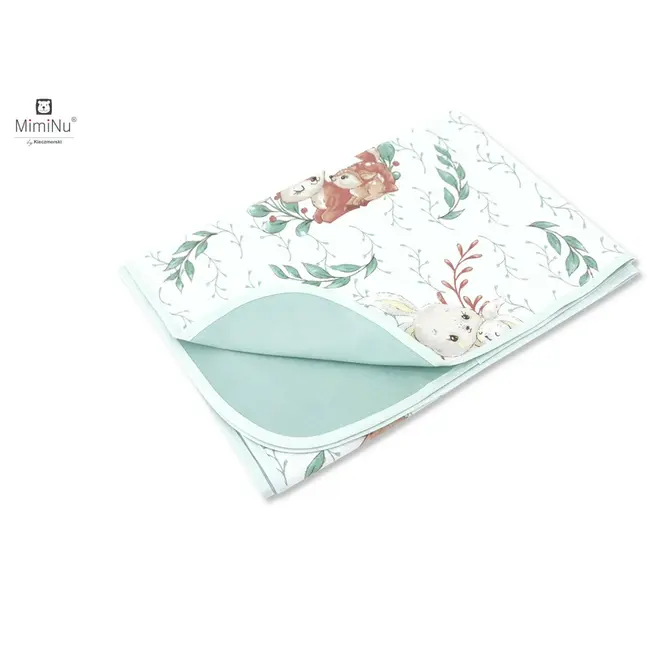 MimiNu - Paturica moale cu doua fete, Dimensiune 75x100 cm, Din bumbac certificat Oeko Tex Standard 100, Lulu Natural BYN6426972020824