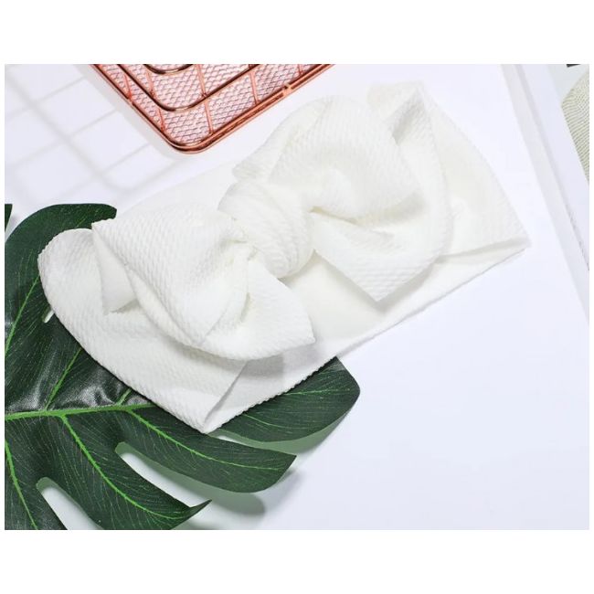 Bentita lata cu funda in diverse culori (marime disponibila: 6-12 luni (marimea 19 incaltaminte), culoare: alb) mbx-17231-c10.6-12 luni (marimea 19 incaltaminte)-alb