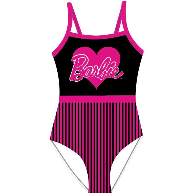 Costum baie intreg Barbie Heart EPLUSM EPMBAR5244216 BBJEPMBAR5244216_Negru/Roz_116/122