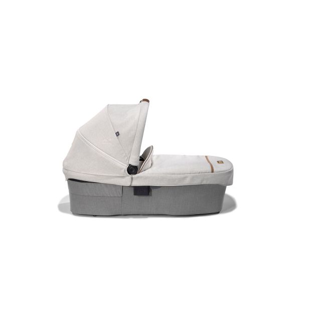 Joie - carucior pentru copii ultracompact  3 in 1 parcel oyster / i-snug shale ( carucior parcel oyster + landou ramble xl oyster + scoica auto i-snug cu tetiera reglabila, nastere - 75 cm, shale)  bbba1219peoys000set