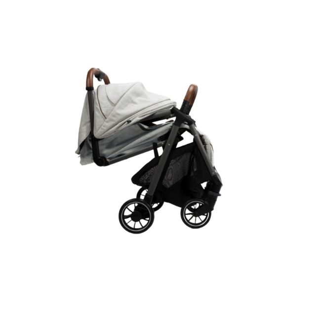 Joie - carucior pentru copii ultracompact  3 in 1 parcel oyster / i-snug shale ( carucior parcel oyster + landou ramble xl oyster + scoica auto i-snug cu tetiera reglabila, nastere - 75 cm, shale)  bbba1219peoys000set