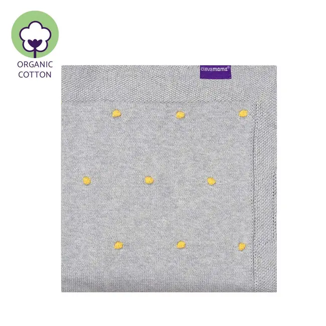 Paturica din bumbac organic 80x100 cm Clevamama 3493 SUPclvm_3493