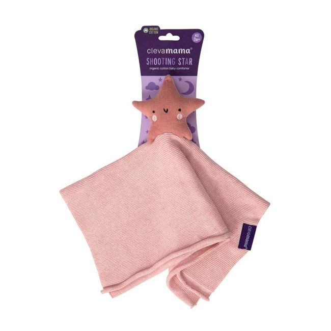 Paturica din bumbac organic cu jucarie Star Clevamama 3494 SUPclvm_3494