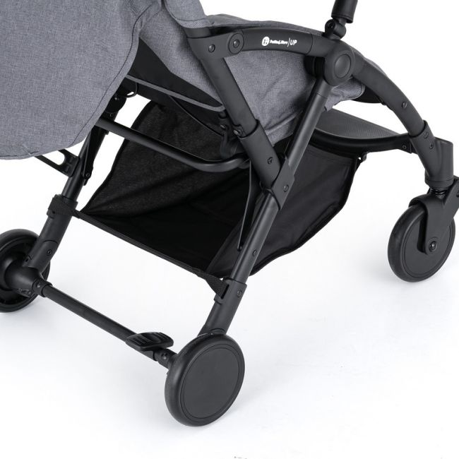 Petite&Mars - Carucior sport Up, Editie limitata, Capotina reflectorizanta, Ultracompact si usor, 6 luni+, 5.8 kg, Bara detasabila, Sustine pana la 22 kg, Gri Inchis BYN460831