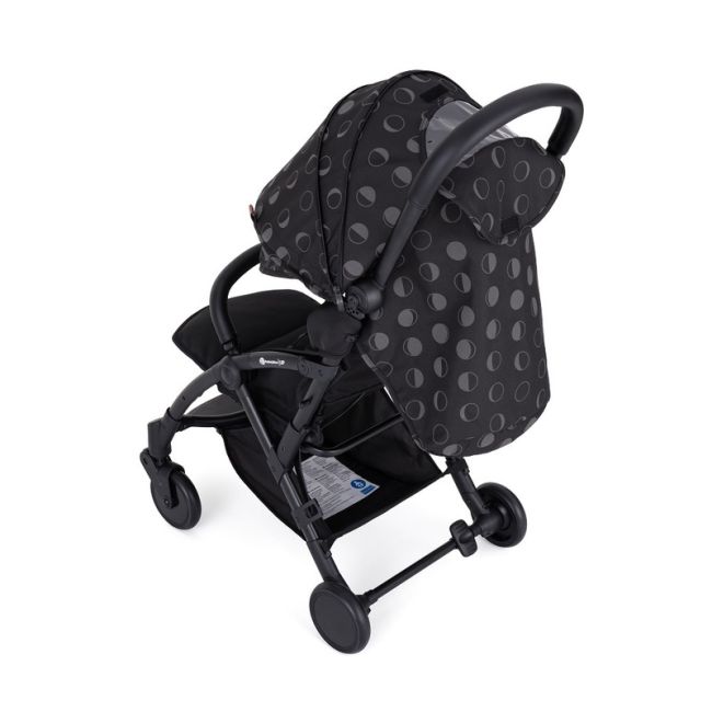 Petite&Mars - Carucior sport Up, Editie limitata, Capotina reflectorizanta, Ultracompact si usor, 6 luni+, 5.8 kg, Bara detasabila, Sustine pana la 22 kg, Gri Inchis BYN460831