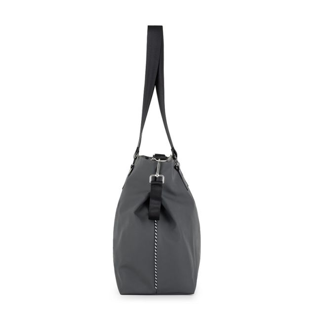 Petite&Mars - Geanta pentru mamici, Cu 6 buzunare, inclusiv termo si impermeabil, Cu saltea de infasat inclusa, 53 x 36 x 19 cm, Zoe, Gri BYN508902