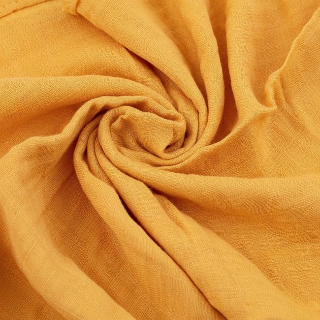 Petite&Mars - Set 3 scutece din muselina de bambus Moussy Ochre Leaves, Hipoalergenice, 68 x 68 cm, Certificate Oeko Tex Standard 100, Multicolor BYN415360