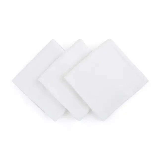 Petite&Mars - Set 3 scutece din muselina de bambus Moussy Total White, Hipoalergenice, 68 x 68 cm, Certificate Oeko Tex Standard 100, Alb BYN415833