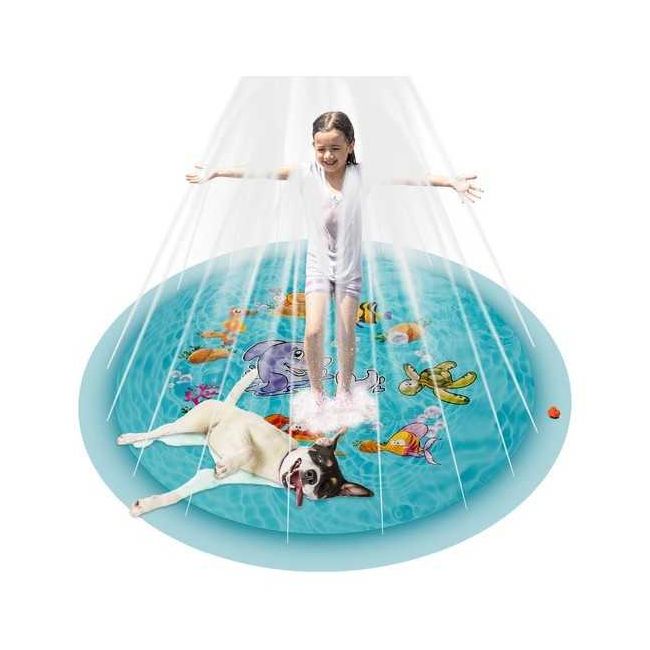 Piscina cu stropitoare XL, diametru 170cm Kruzzel MY18065 BBJMY18065_Albastru