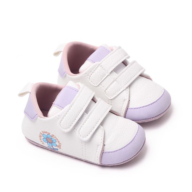 Adidasi albi cu insertii lila - Always MBBB2324-3-p13