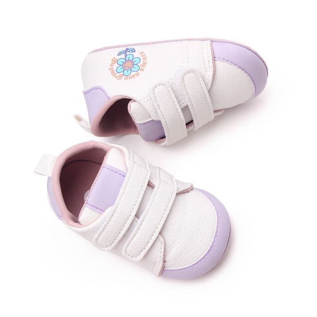 Adidasi albi cu insertii lila - Always MBBB2324-3-p13