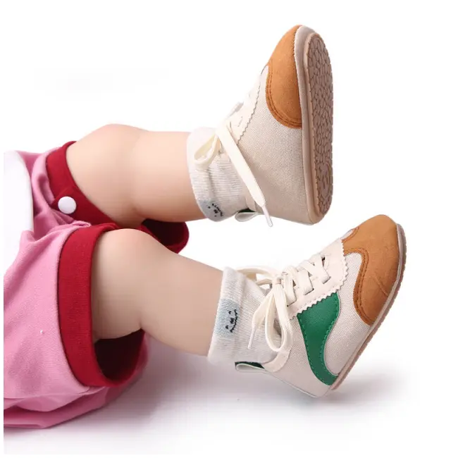 Adidasi crem cu maro si verde - Sporty MDBC2292-3-p27