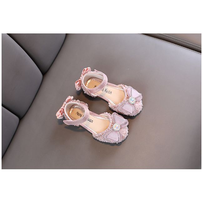 Pantofi roz cu strasuri si pietricele - Princess MD30-235-3