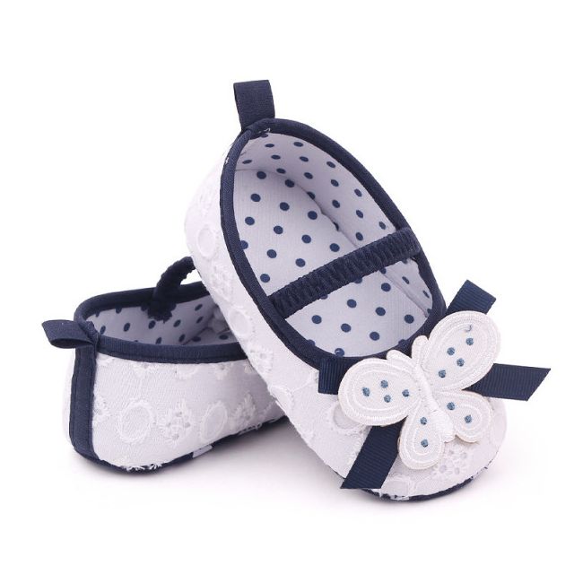Pantofiori albi cu bleumarine - Butterfly AMBM2347-3-p4