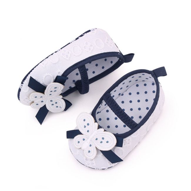 Pantofiori albi cu bleumarine - Butterfly AMBM2347-3-p4