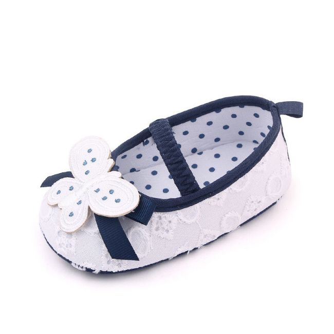 Pantofiori albi cu bleumarine - Butterfly AMBM2347-3-p4