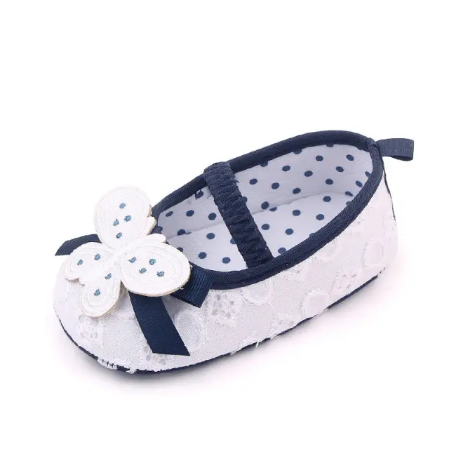 Pantofiori albi cu bleumarine - Butterfly AMBM2347-3-p4