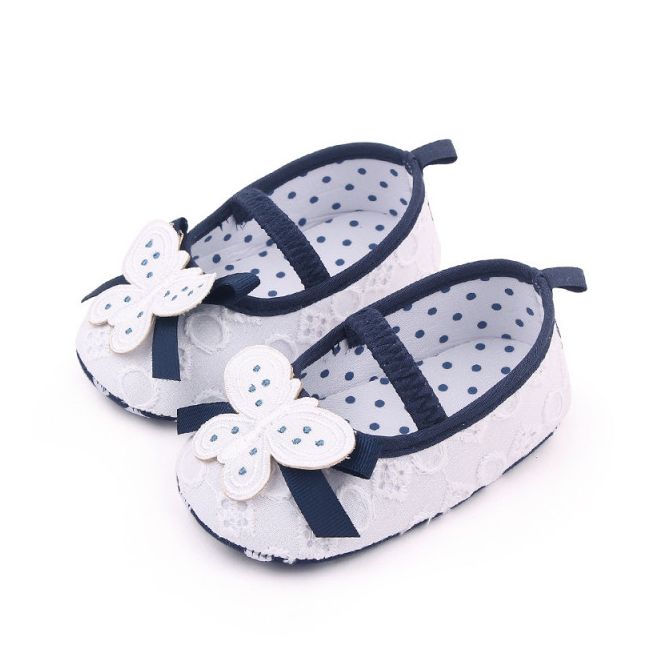 Pantofiori albi cu bleumarine - Butterfly AMBM2347-3-p4