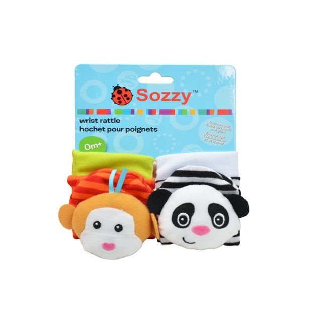 Set de 2 sosete interactive pentru bebelusi - Animalute dragalase ADSKK126-2