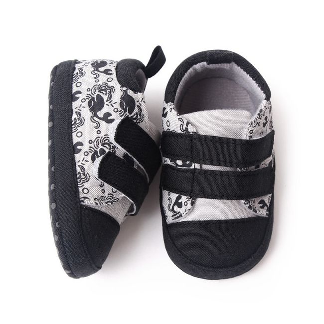 Tenisi gri cu negru pentru baietei - Whale MDBH2295-1-p19